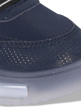 Kids' Navy Blue LED Sneakers with Velcro Strap