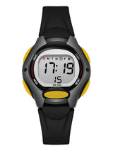 Kids Dial & Straps Digital Multi-Function Watch - Black Yellow