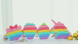 2-in-1 Unicorn Shaped Pop Fidget Toy Shoulder Bag for Kids