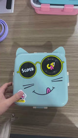 Cat Eye Design Lunch Box: Stylish & Practical for Kids' Mealtime