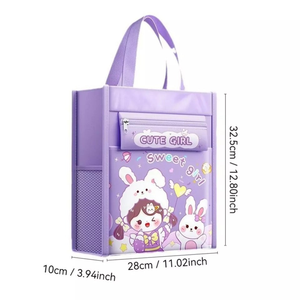 Multi-Purpose Shopping Bag with Handle Strap and Zipper Lock