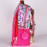 🐼 Smiggle Cute Flashy Sequin Kids Backpack | Reversible Sequins, Metallic Finish, 4 Zipped Compartments & 15-inch Laptop Compartment 🐼