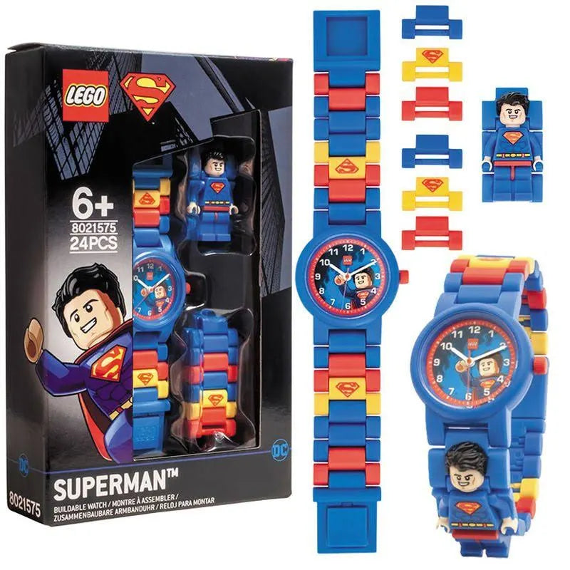 LEGO Kids Wrist Watch - Batman | Superman |Stephanie | Ninja | Emmet Design
