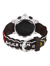 Kids - Boys Printed LED Dial & Straps Analogue Watch Spiderman Black