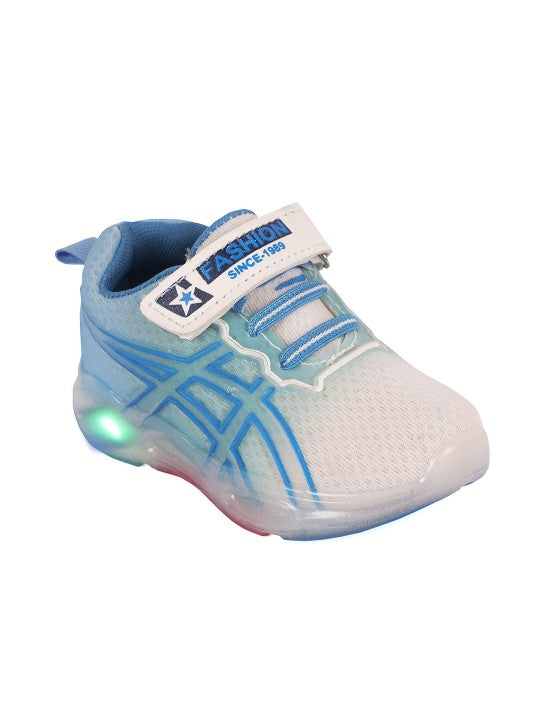 Kids' Blue LED Sneakers with Velcro Closure